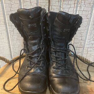 ECCO Tactical GoreTex Black Leather Boots Combat 44 / 11